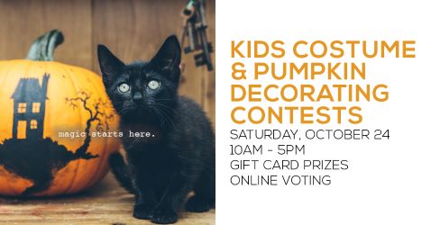 Kids Costume Contest and Store Pumpkin Decorating Contest