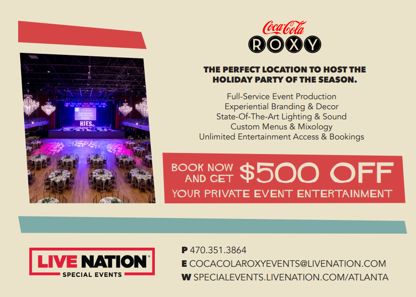 $500 Off Your Holiday Party at Coca-Cola Roxy