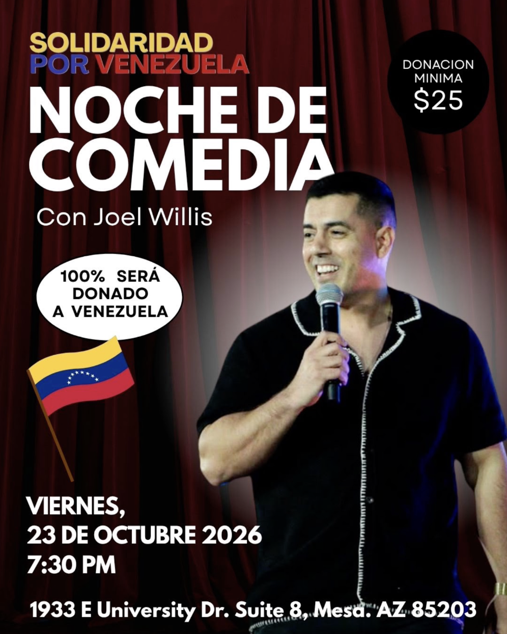 Solidarity with Venezuela - Comedy night (Spanish)