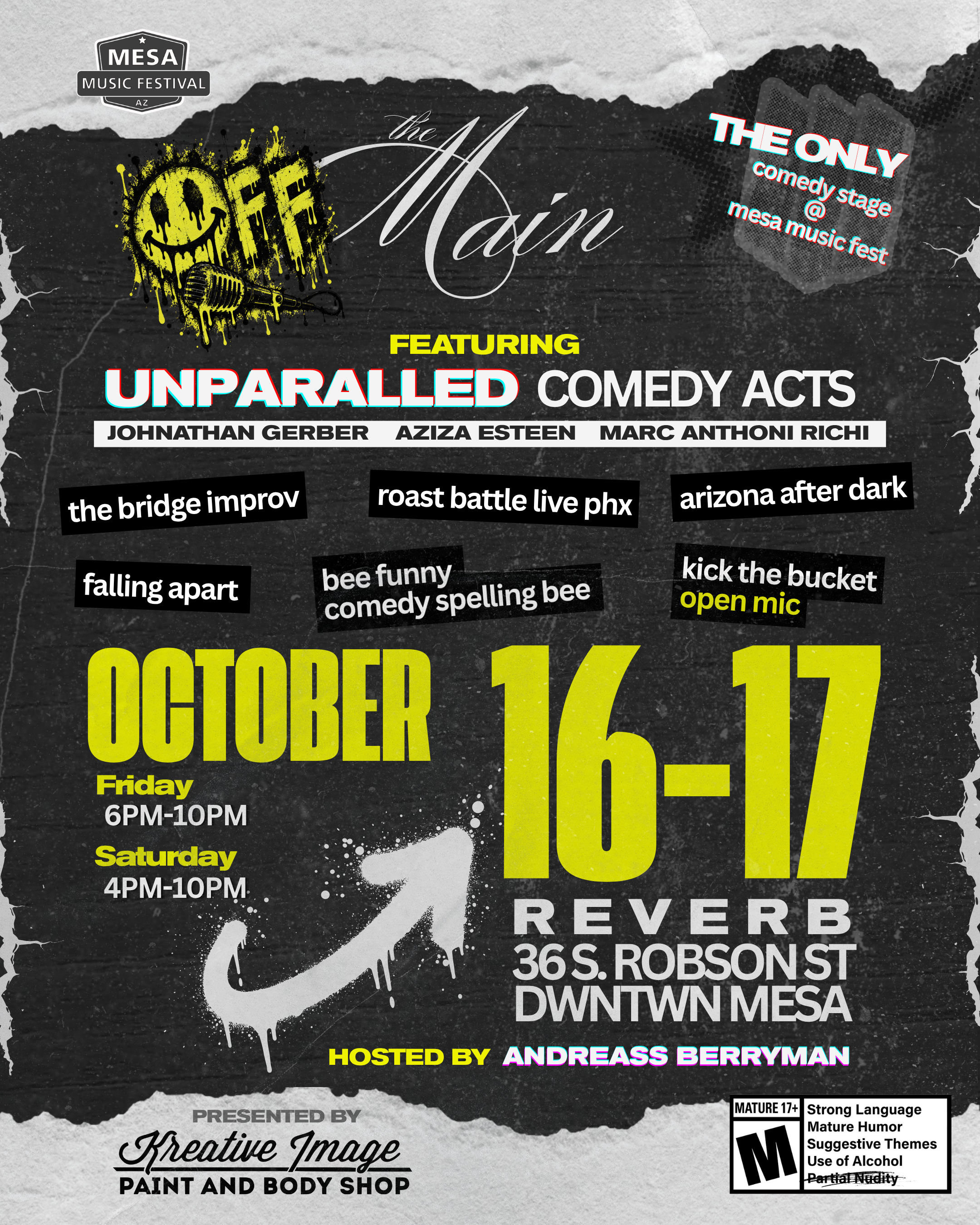 Reverb: OFF the MAIN comedy stage @ Mesa Music Festival '26