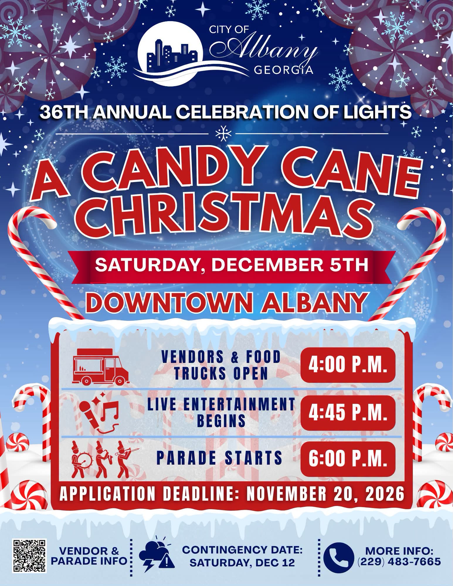 36th Annual Celebration of Lights Christmas Parade