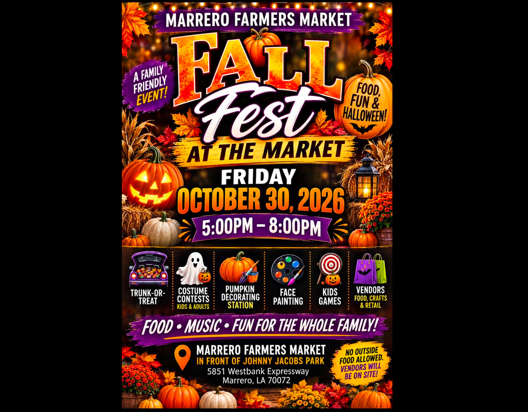 Fall Fest at the Marrero Farmer's Market