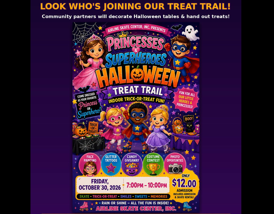 Princesses & Superheroes Halloween Treat Trail