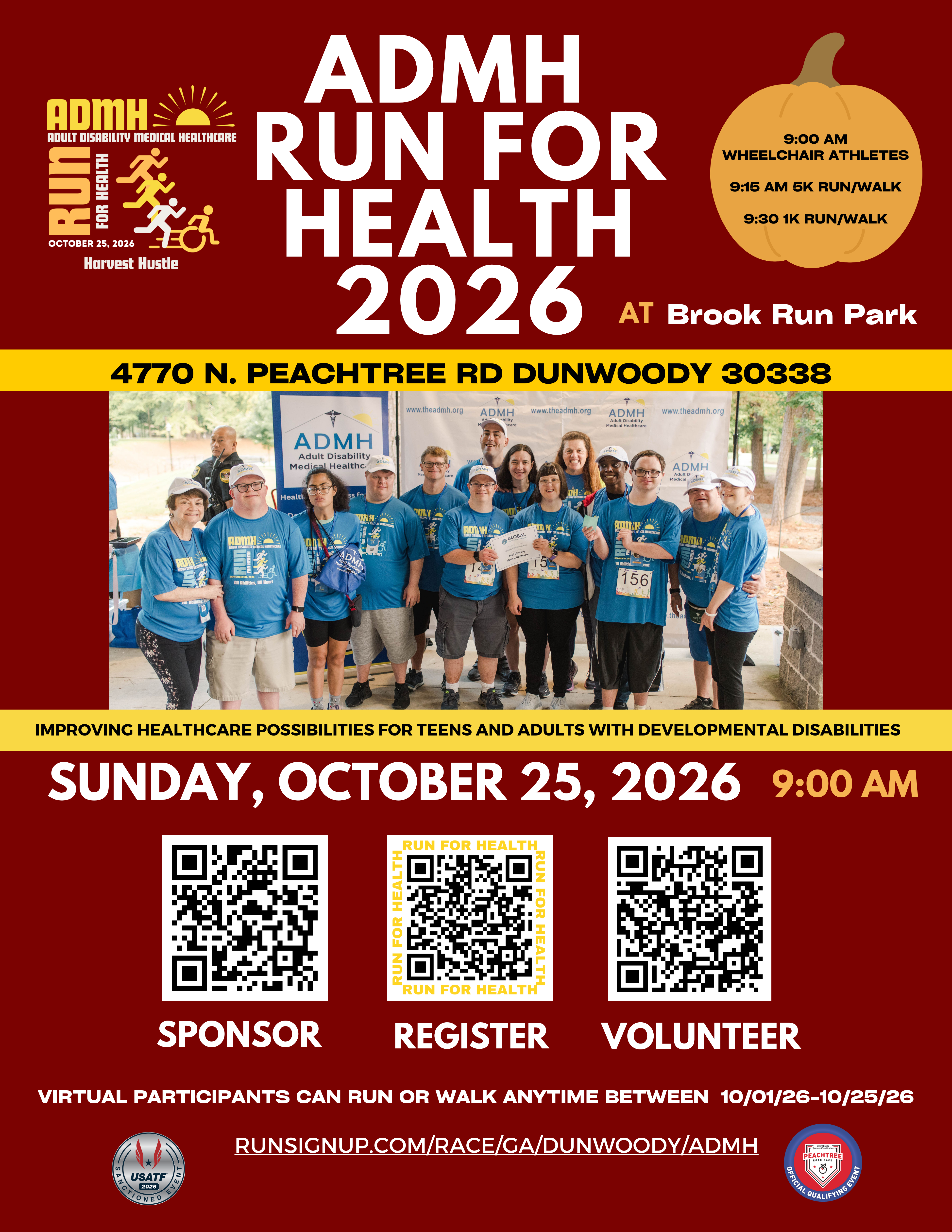 Harvest Hustle ADMH Run For Health 2026