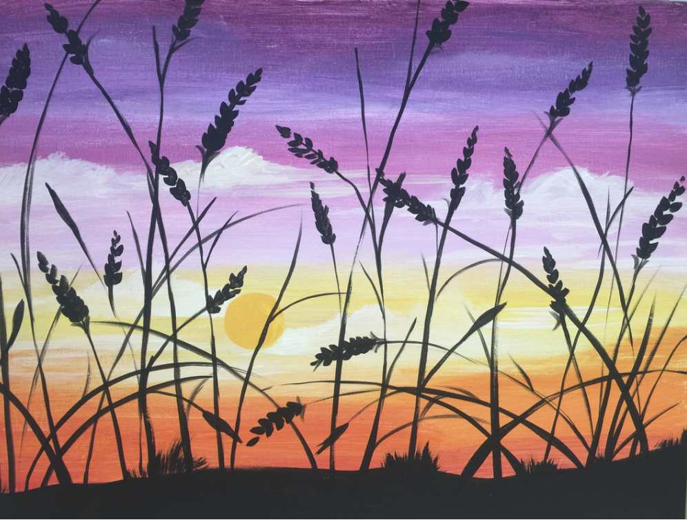 Paint & Sip "Sunset Field"