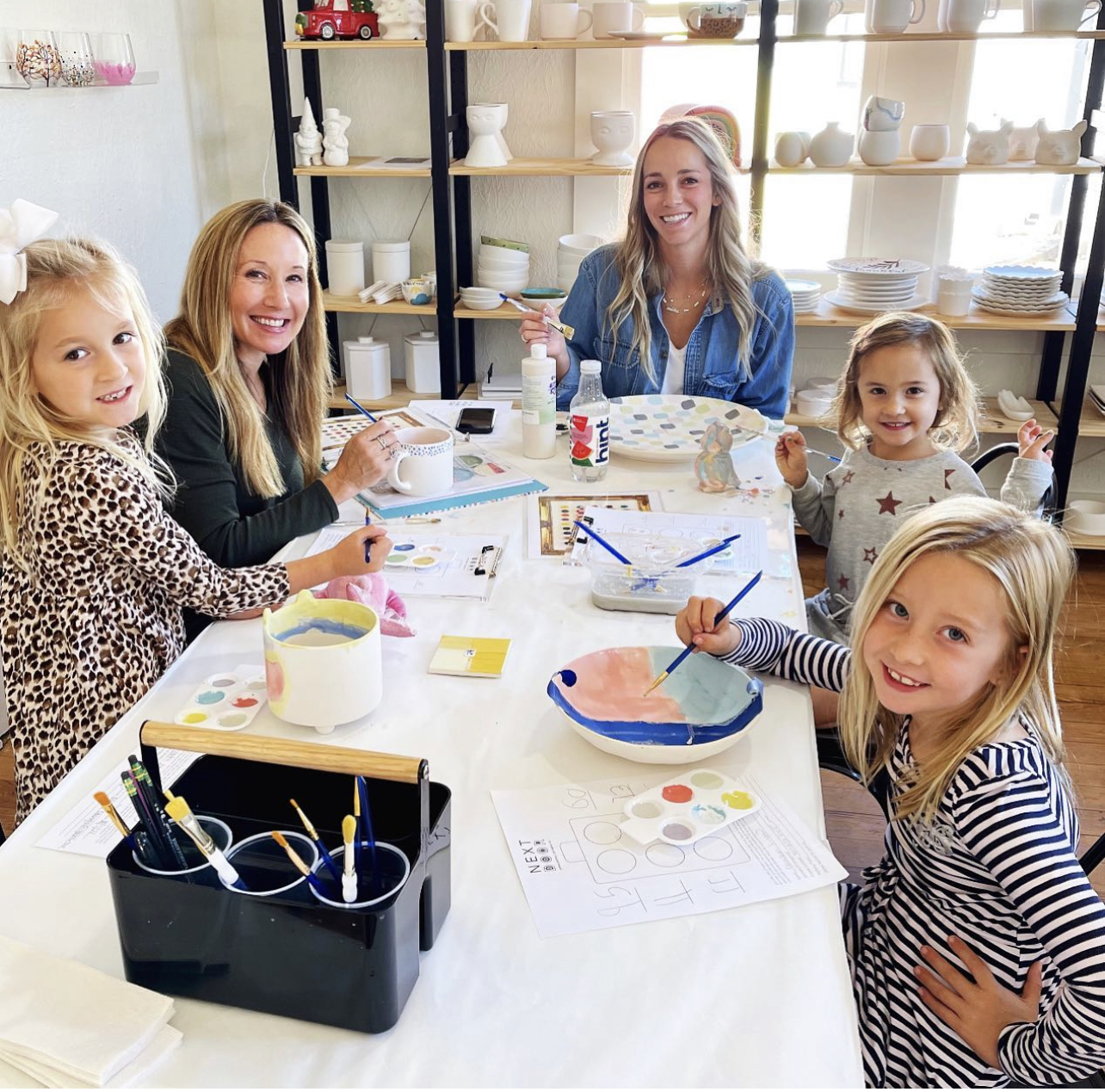 Pottery Painting and Wineglass Painting Every Sunday