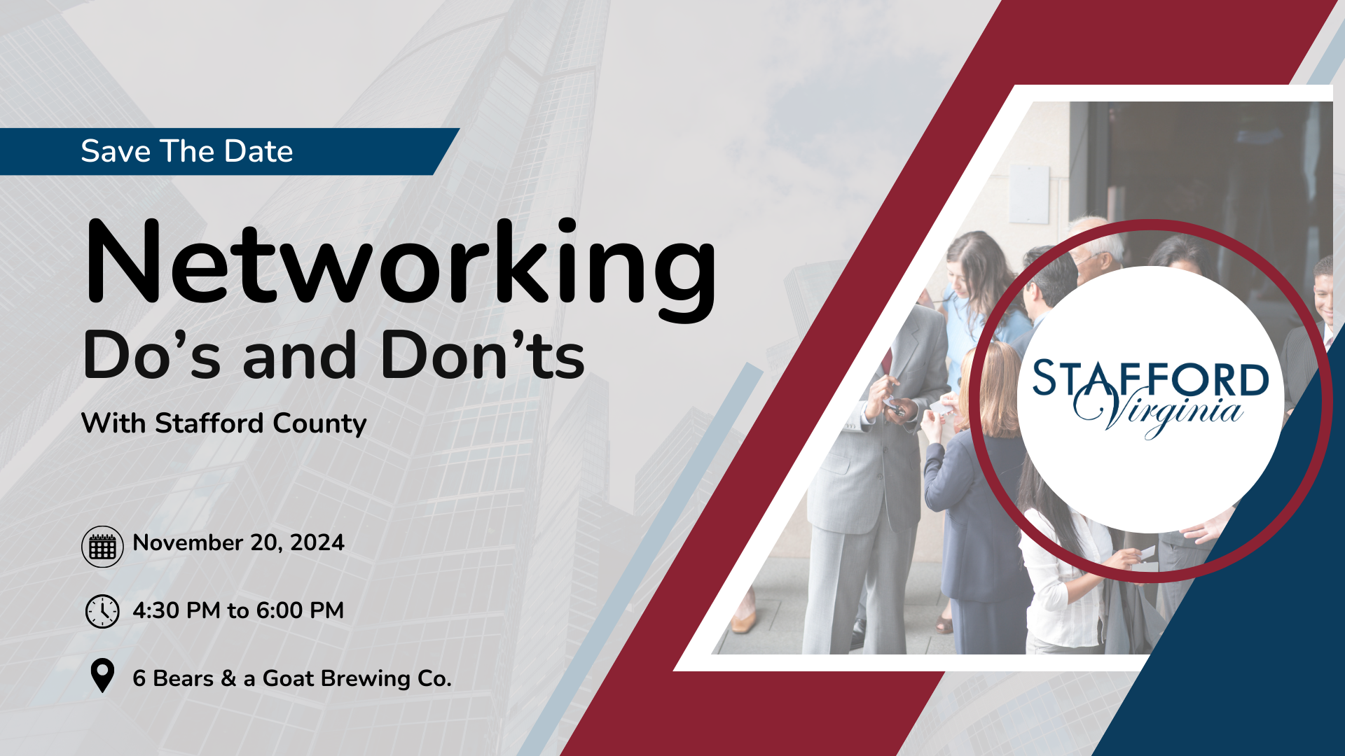 Networking Do's & Don'ts with Stafford County